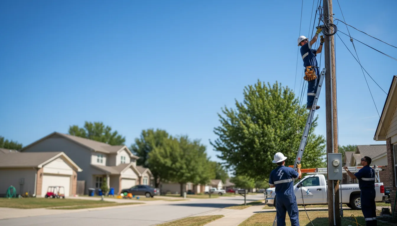 Residential electrician providing installation services in Reno, PA